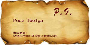 Pucz Ibolya névjegykártya